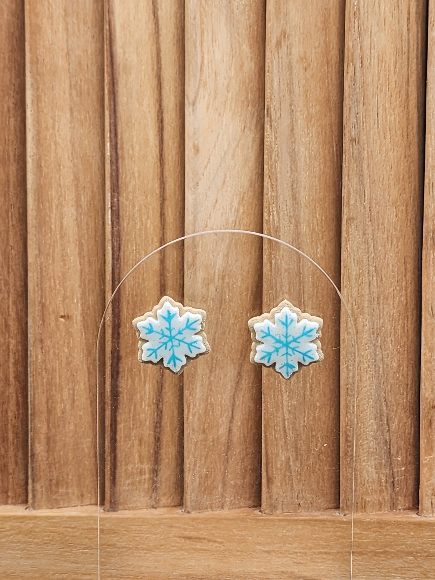 Sugar Cookie Snowflake Studs